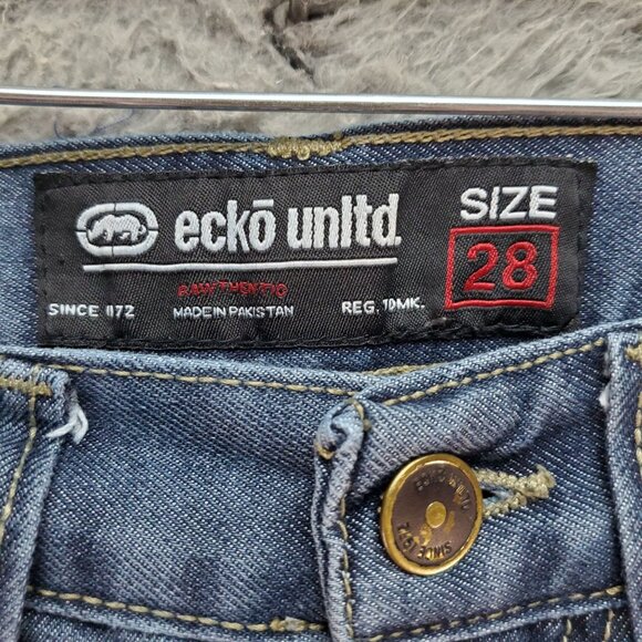 Ecko Unltd. Jeans Mens 28x28 Blue Athletic Fit Denim *Read* - Picture 2 of 11